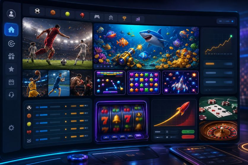 Fishing Games and Mini-Games: Where Video Game Design Meets Betting Mechanics Futuristic Neon Gaming Dashboard - Fishing Games and Mini-Games: Where Video Game Design Meets Betting Mechanics